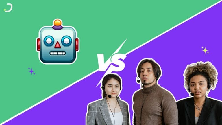 Comparación entre un agente de cobranza con IA y un call center humano, agente de cobranza con IA vs. call center
