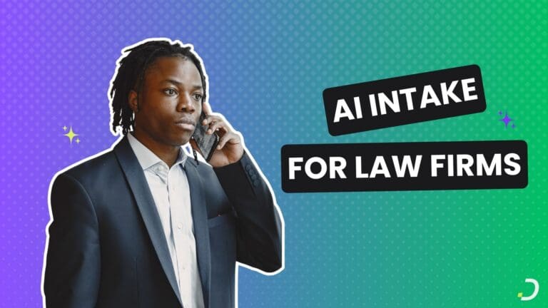 AI intake for law firms: an attorney on a phone call handling client intake