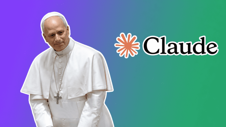 Pope Leo XIV and Claude AI logo, AI Insider Week 22 Story 3 hero image