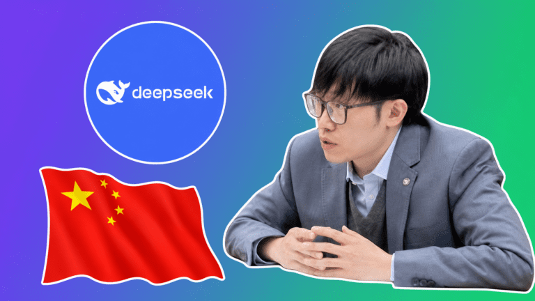 Liang Wenfeng, DeepSeek logo, China flag, AI Insider Week 22 Story 5 hero image