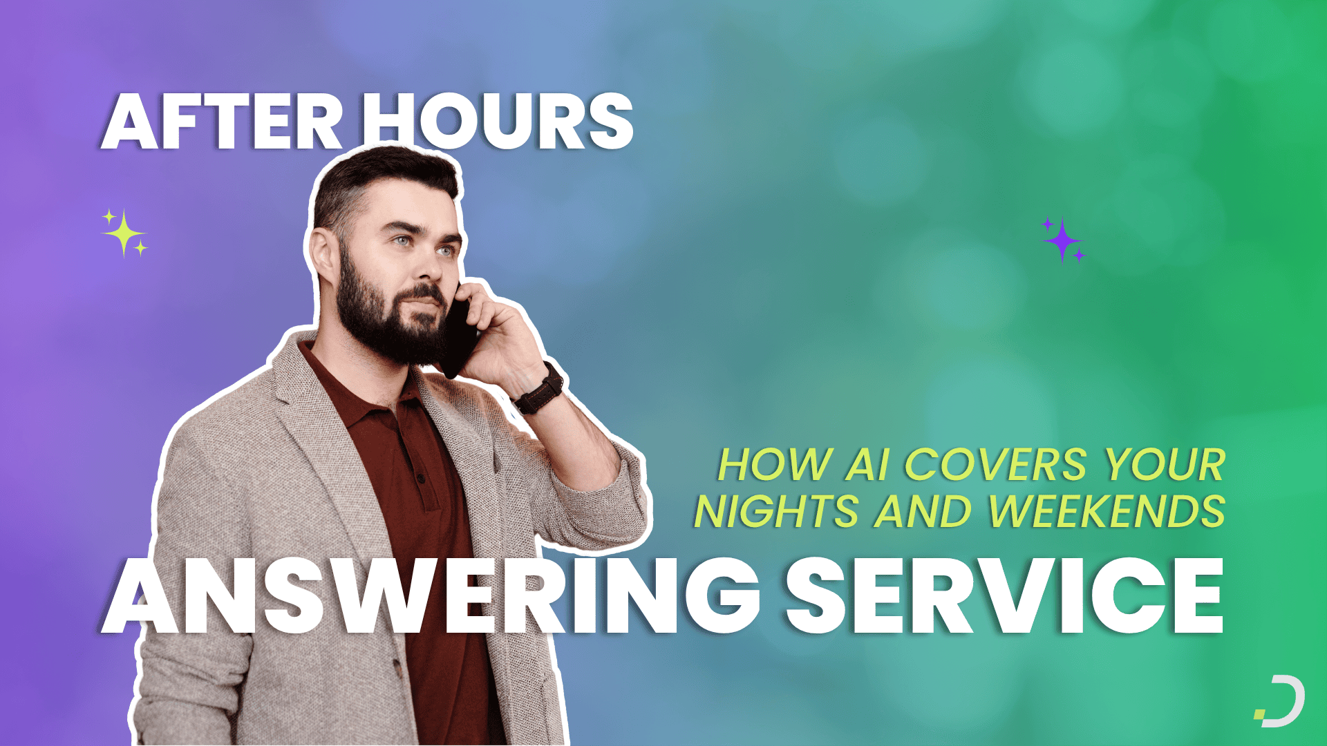 AI after hours answering service answering a home service call at night