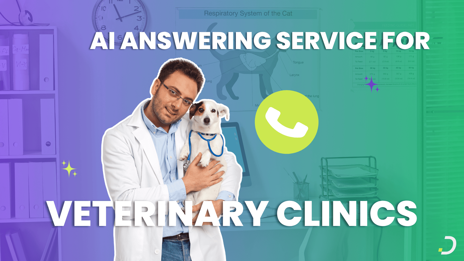 AI answering service for a veterinary clinic handling a pet emergency call
