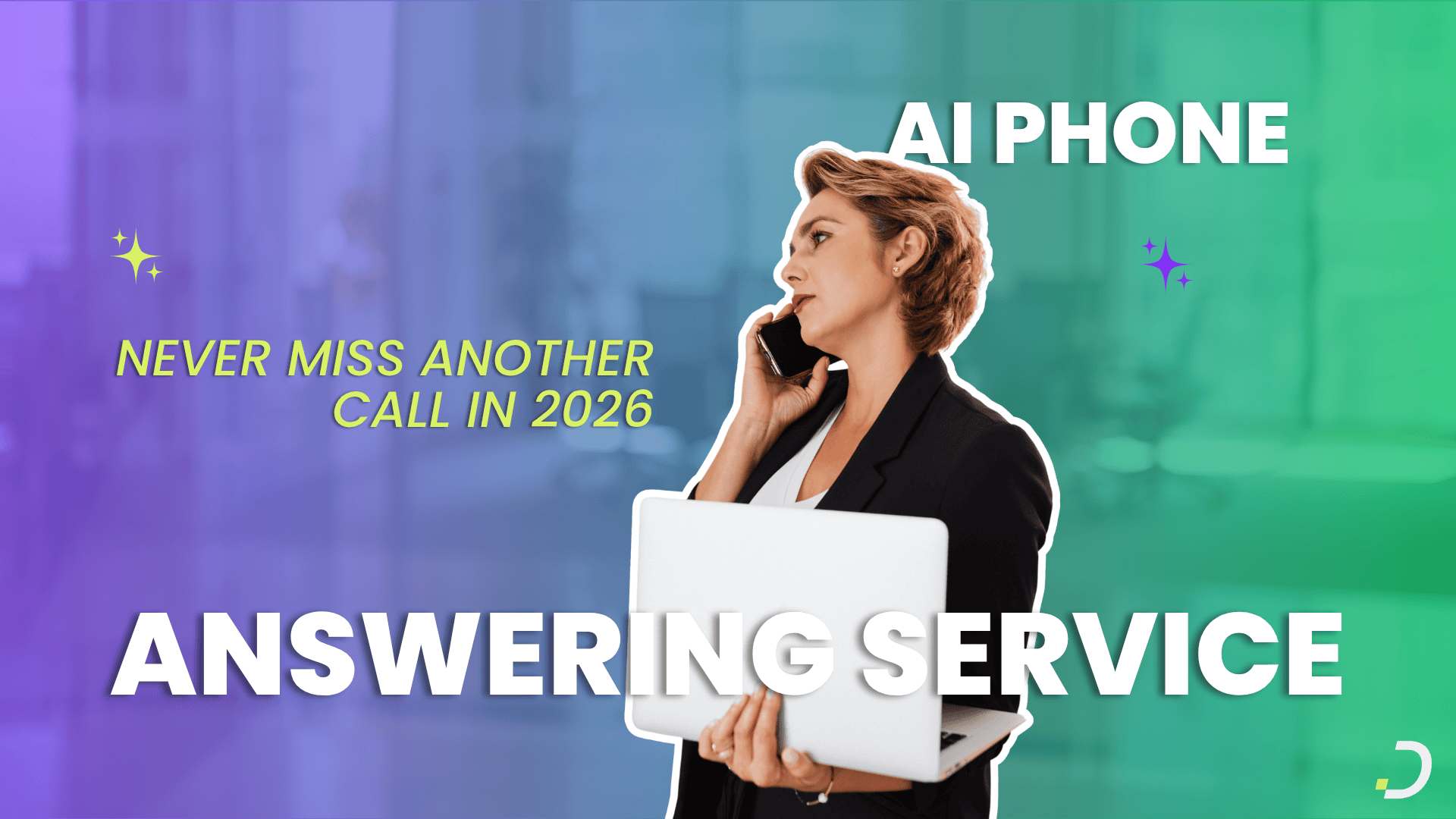 AI phone answering service answering a small business call