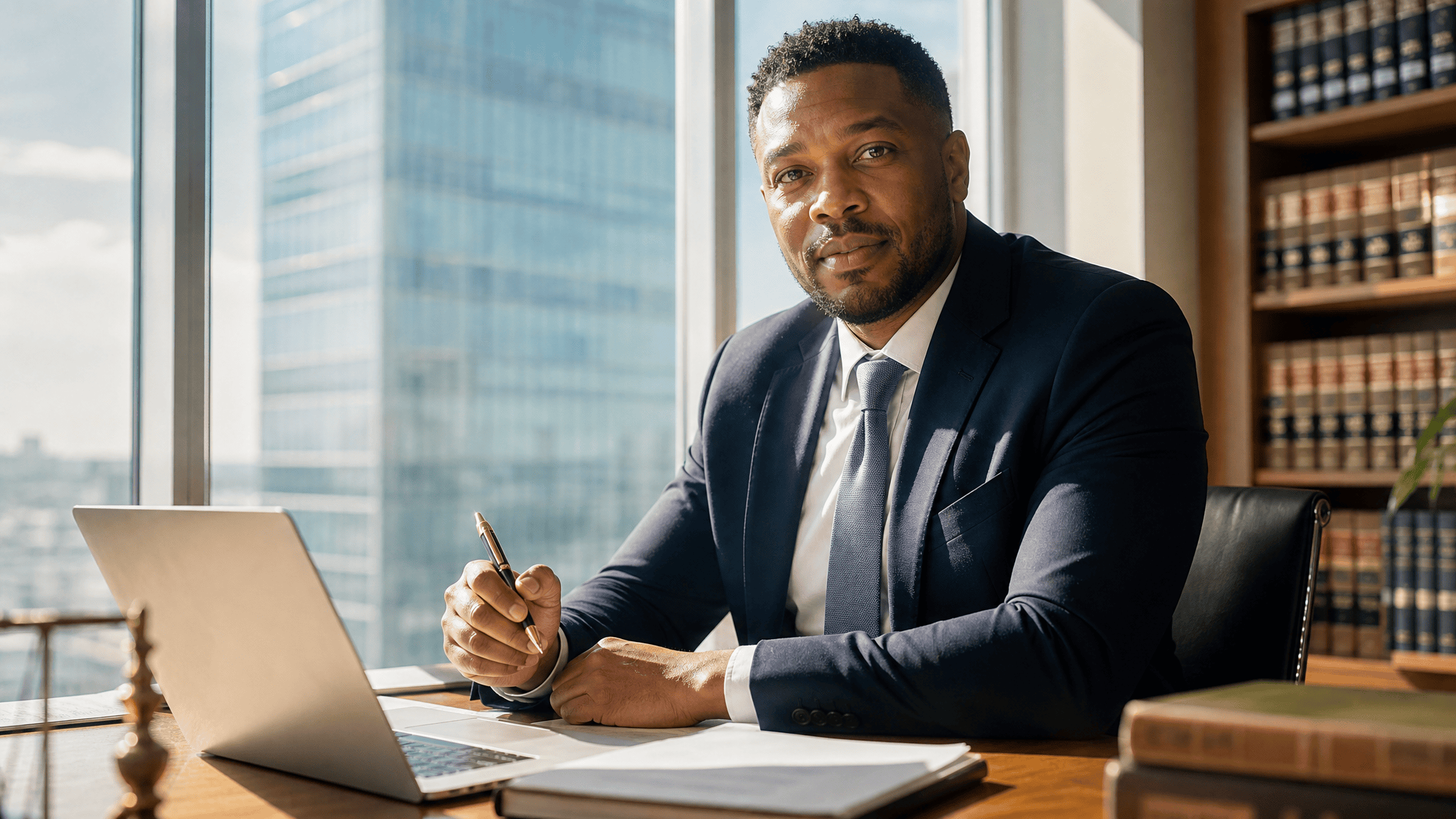 AI chatbot for law firms capturing a case lead on a website