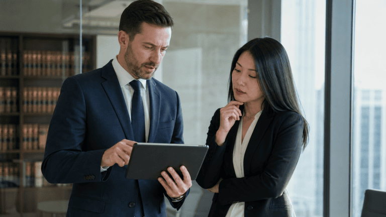 Abogados evaluando software para abogados con IA