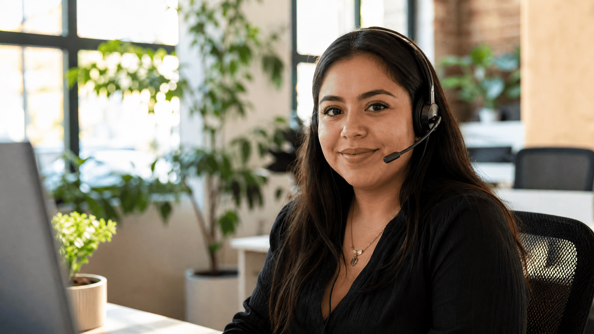 Representante de ventas haciendo prospección con IA