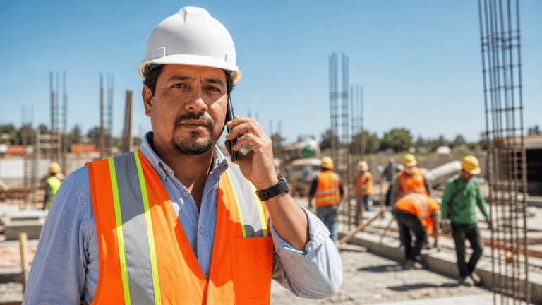 Contratista usando scripts para cotizar obras en la construcción