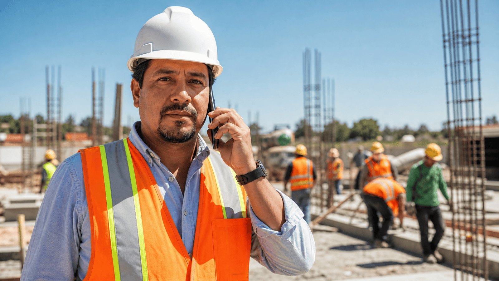 Contratista usando scripts para cotizar obras en la construcción