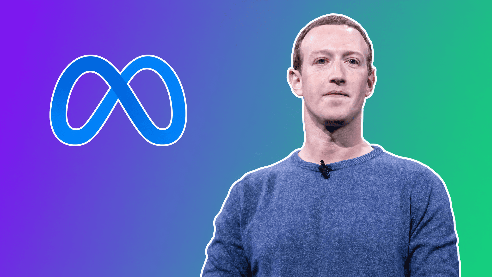 Mark Zuckerberg and the Meta logo over a purple-to-green gradient, AI Insider Week 33