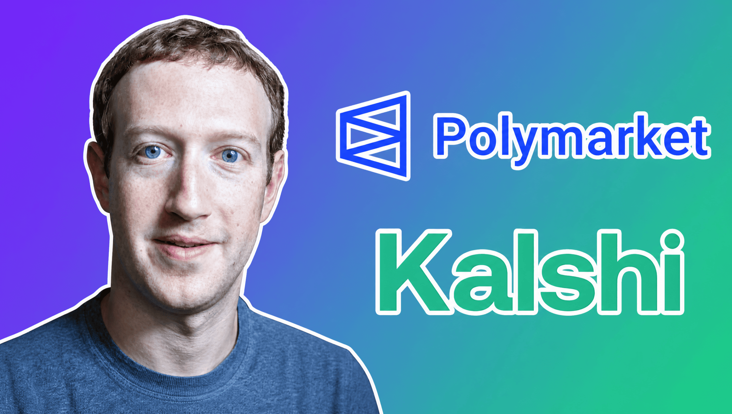Mark Zuckerberg, the Polymarket logo, and the Kalshi logo over a purple-to-green gradient, AI Insider Week 33