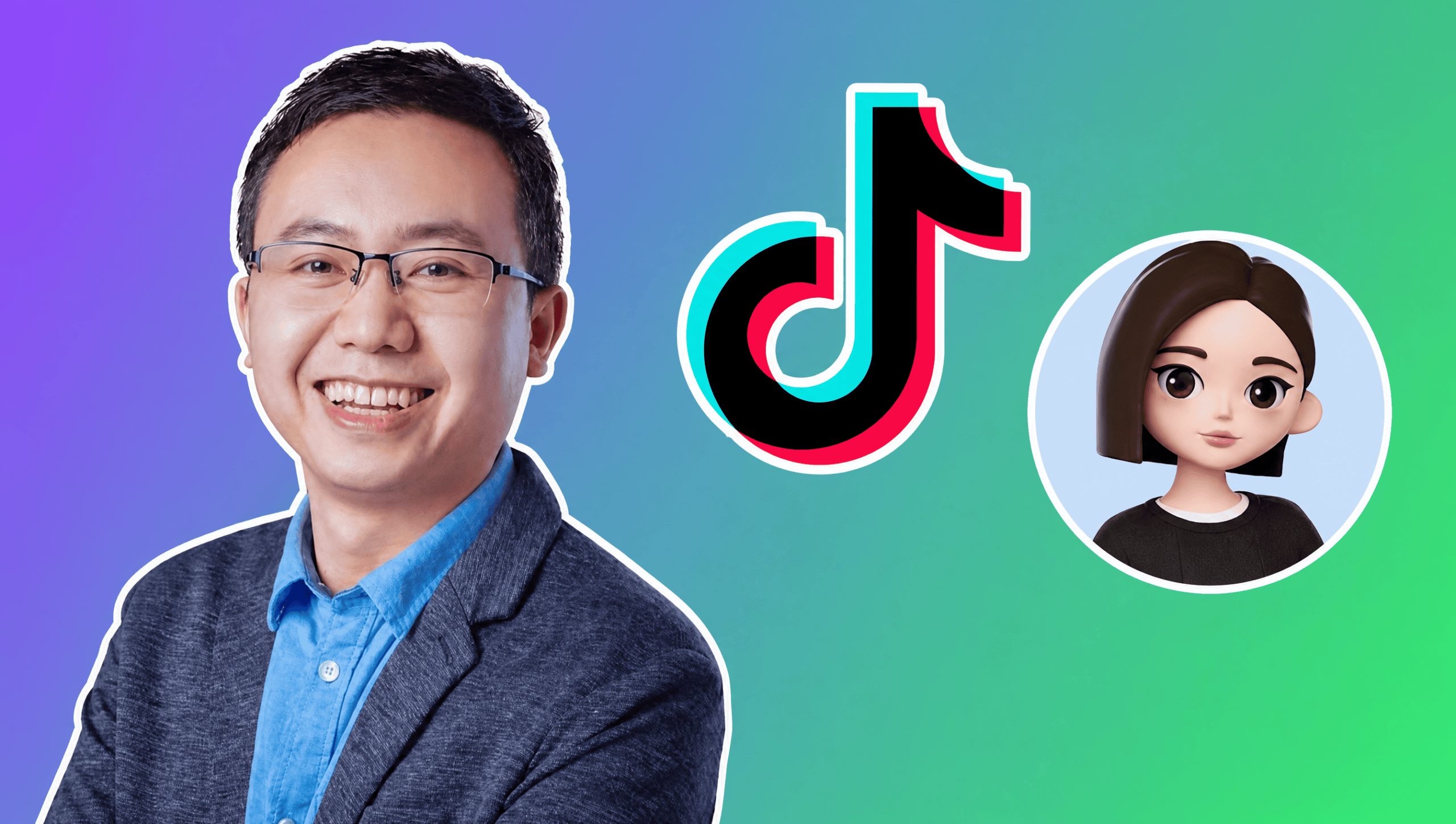 Liang Rubo with the TikTok and Doubao logos over a purple to green gradient, AI Insider Week 35