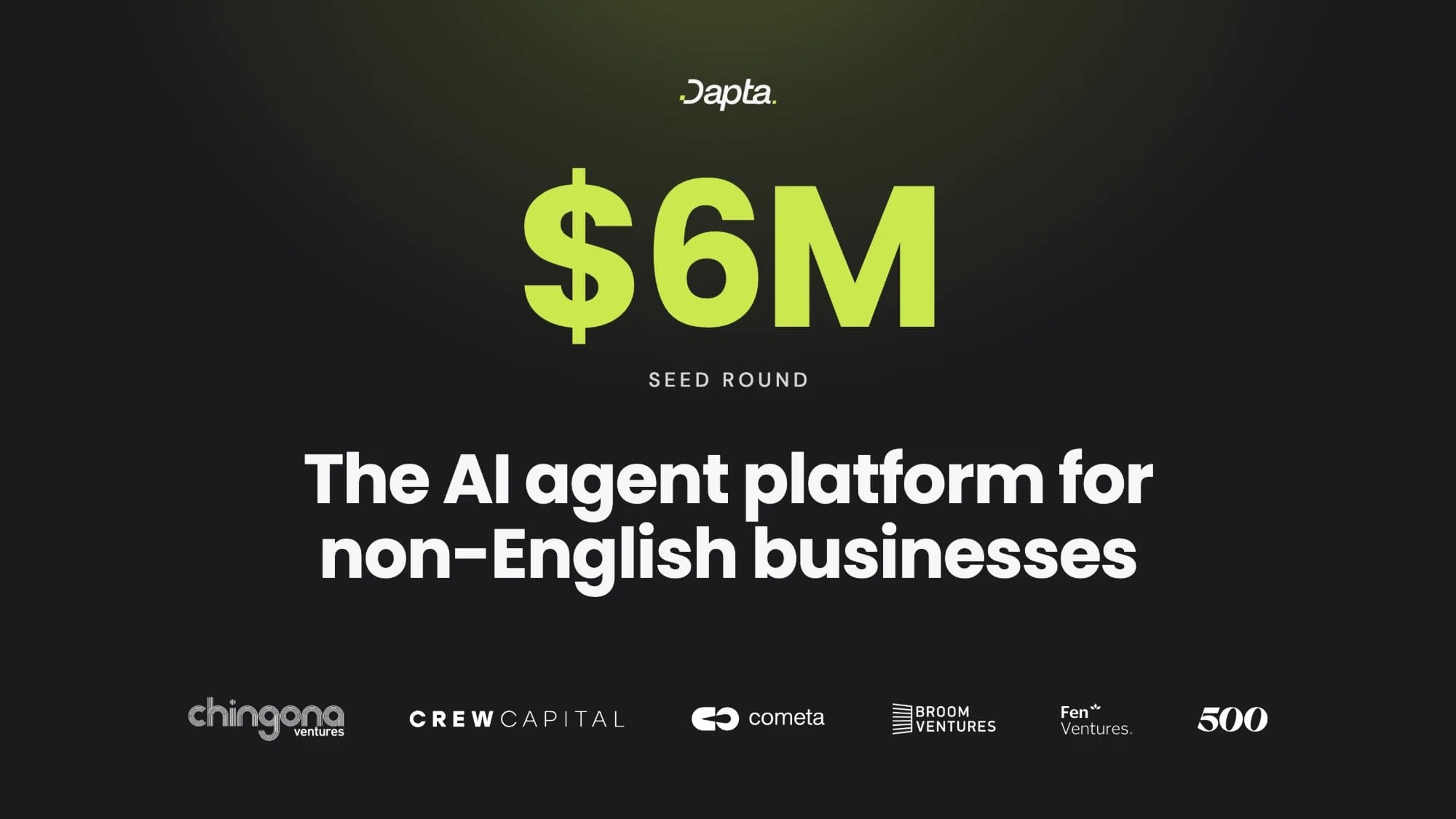 Dapta’s $6 million seed-round announcement
